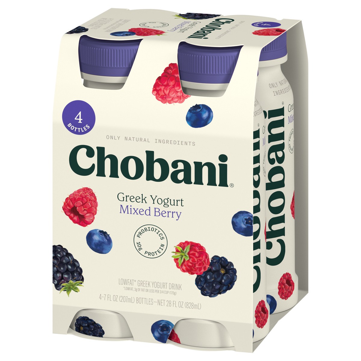 slide 7 of 13, Chobani Mixed Berry Drink 4 Pack, 4 ct