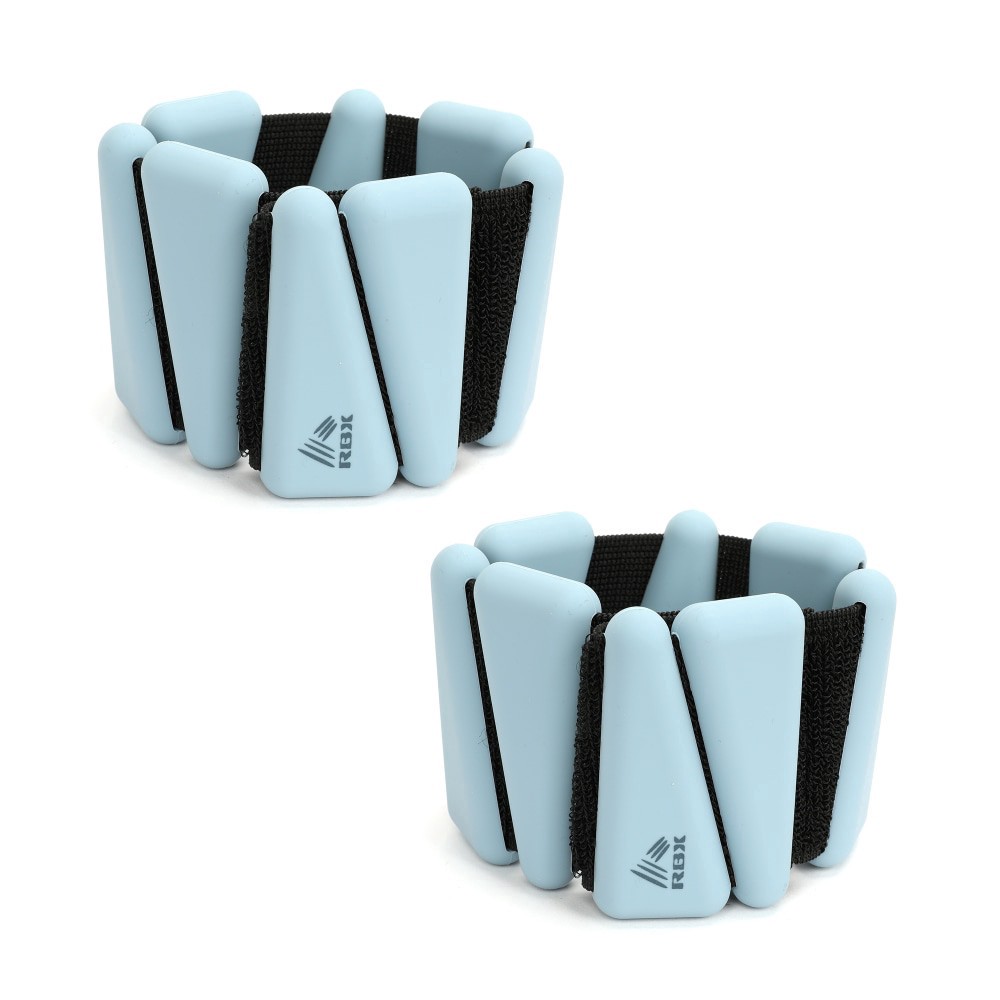 slide 1 of 1, RBX Silicone Wrist / Ankle Triangle Weights - 2 Pound Pair, 2 ct
