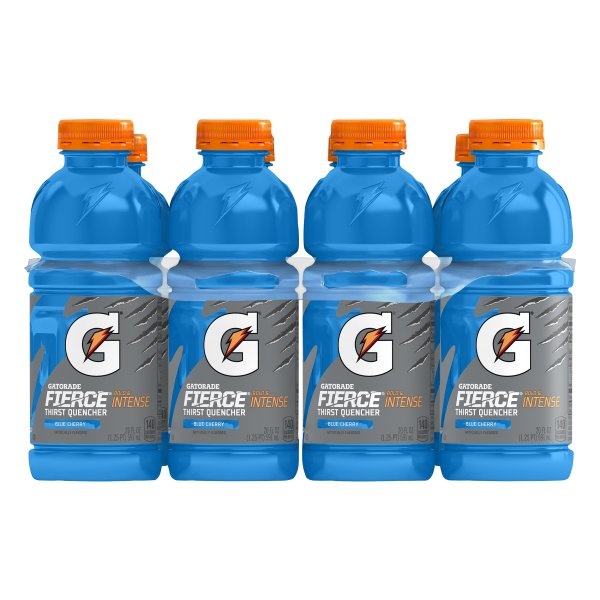 Gatorade Fierce Blue Cherry Bottles 8 ct; 20 fl oz | Shipt