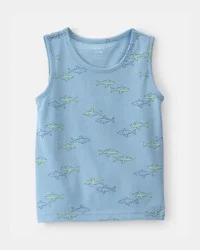Carters Toddler Shark Tank Top - Blue Blue 2T