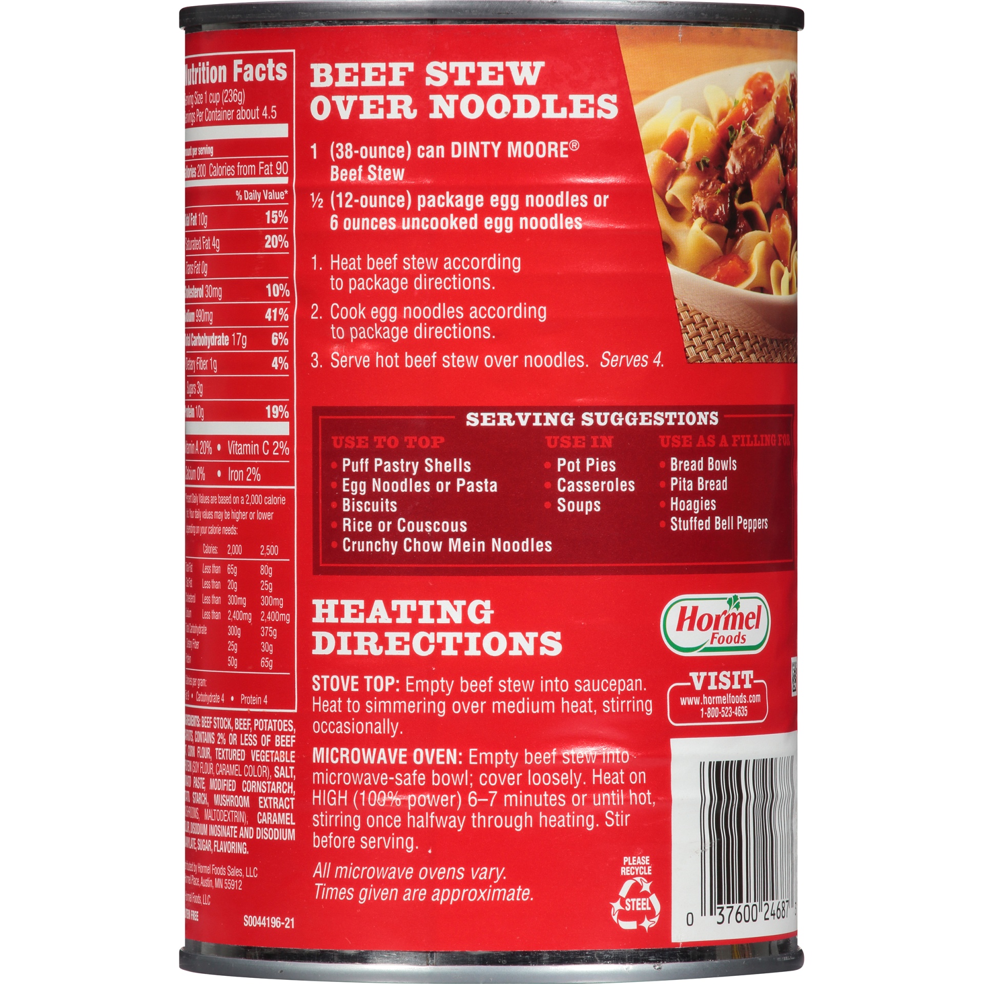 Dinty Moore Beef Stew 38 oz | Shipt