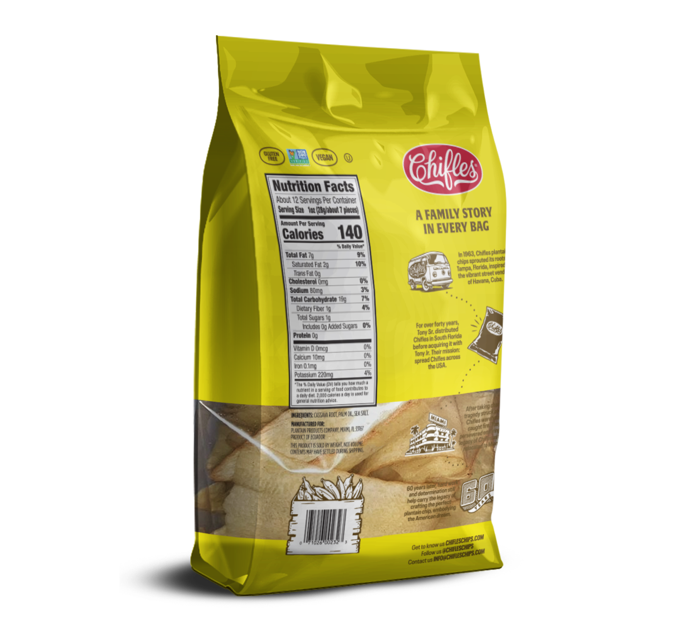 slide 2 of 2, Chifles Cassava Strips 12 oz, 12 oz