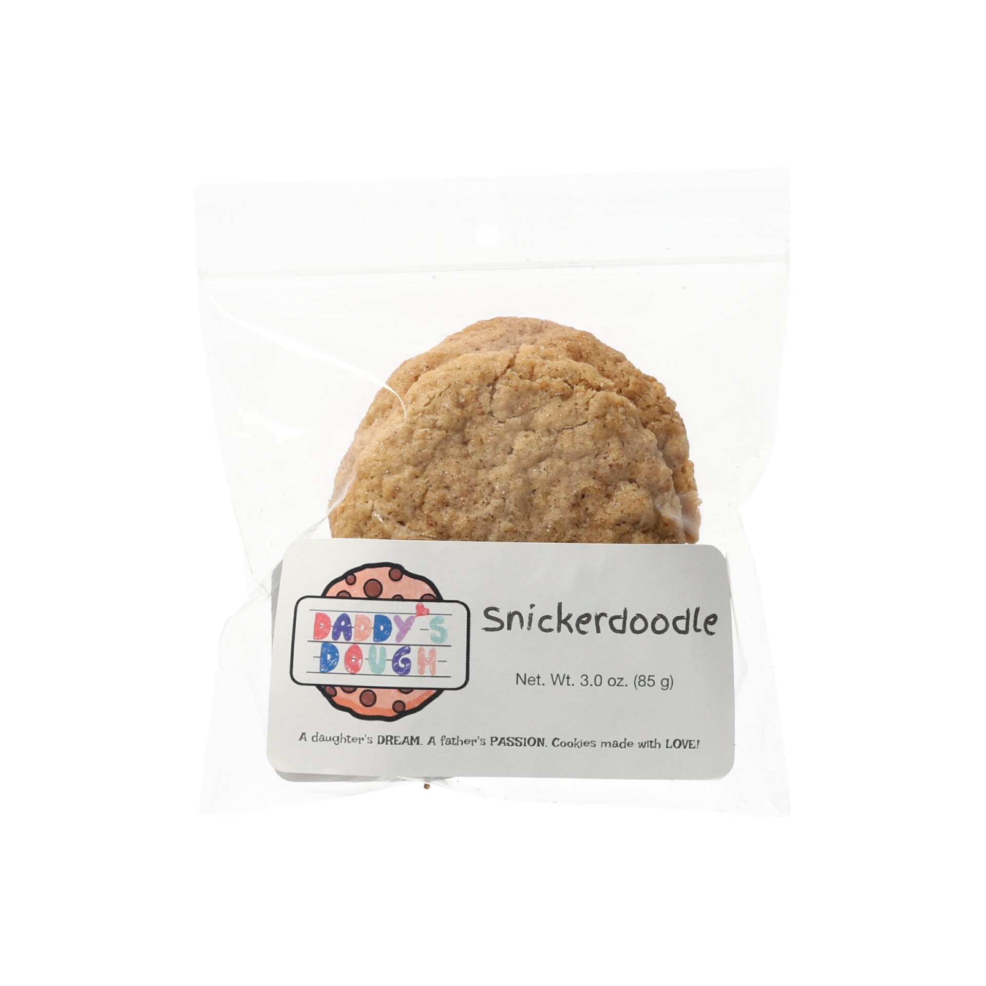 slide 2 of 3, Daddy'S Dough Cookies Snickerdoodle, 2.75 oz