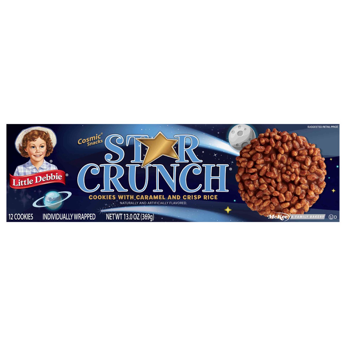 slide 1 of 11, Little Debbie Snack Cakes, Little Debbie Family Pack STAR CRUNCH  cosmic snacks, 12 ct