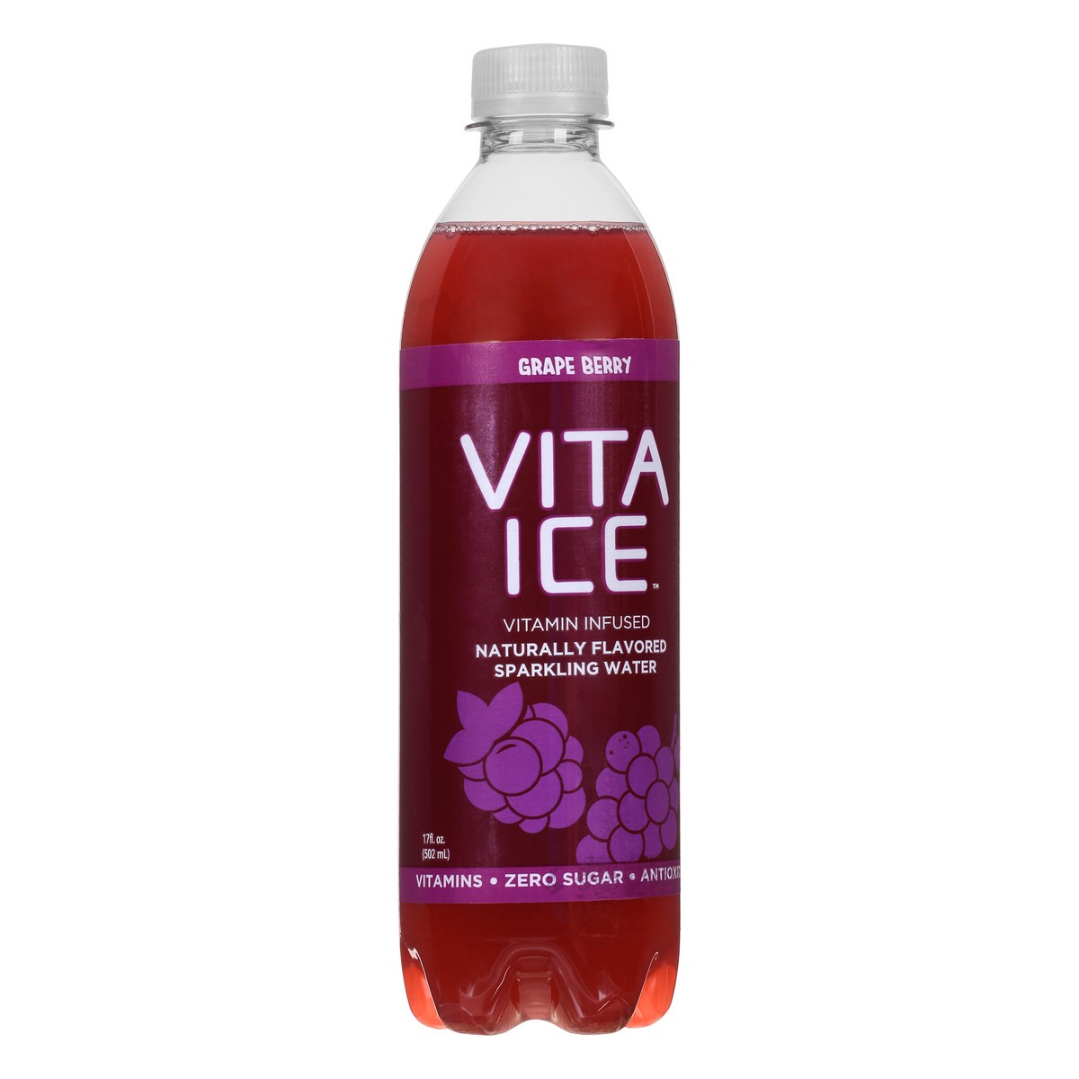 slide 2 of 13, Vita Ice Grape Berry Sparkling Water - 17 oz, 17 oz