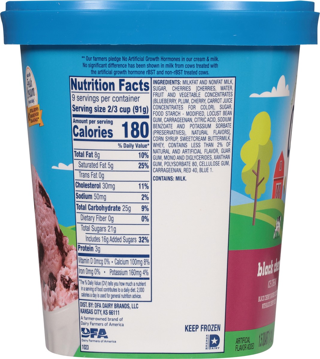 slide 11 of 12, Country Fresh Black Cherry Ice Cream, 1.5 qt