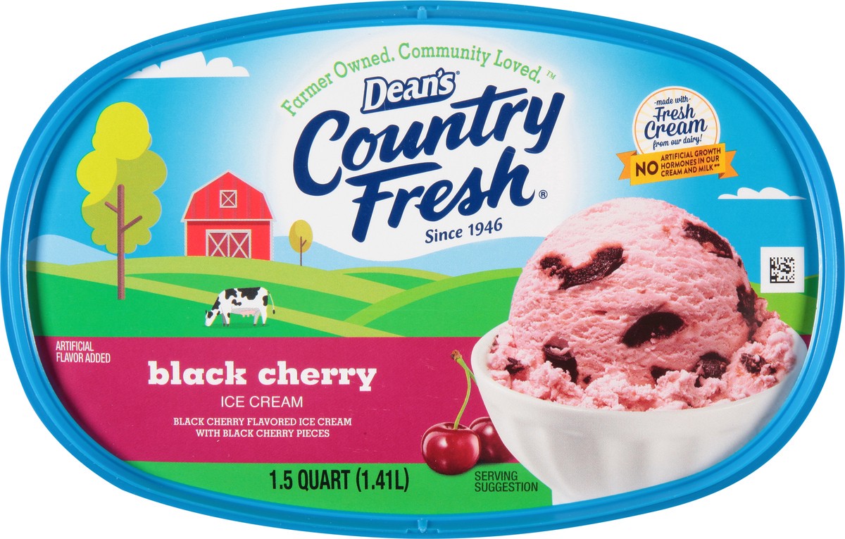 slide 8 of 12, Country Fresh Black Cherry Ice Cream, 1.5 qt