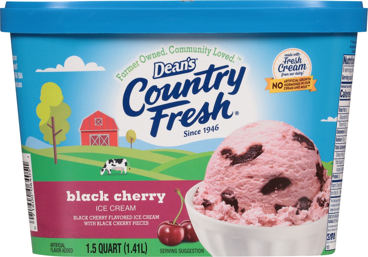 slide 9 of 12, Country Fresh Black Cherry Ice Cream, 1.5 qt