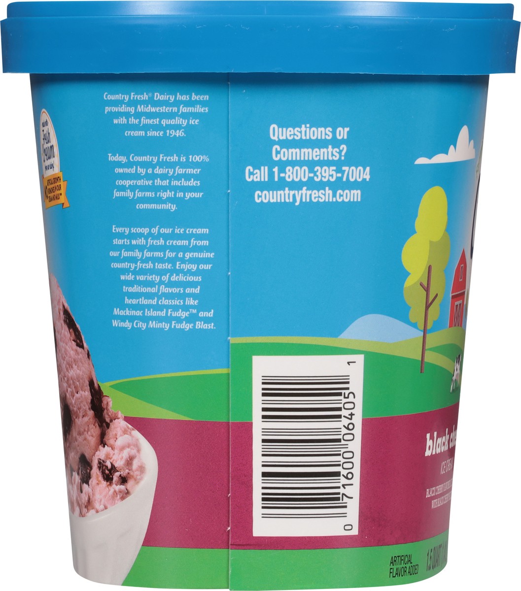 slide 12 of 12, Country Fresh Black Cherry Ice Cream, 1.5 qt