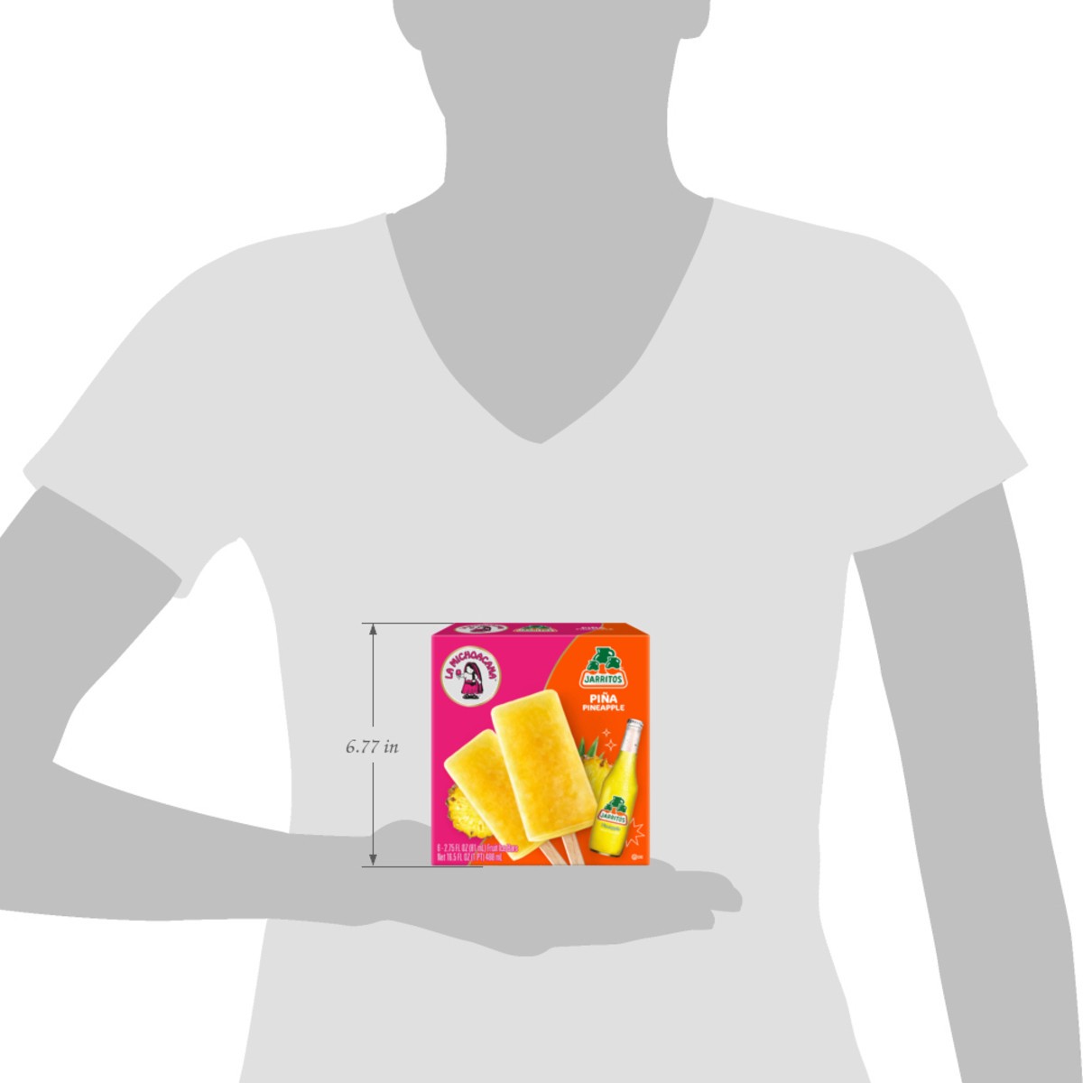 slide 10 of 10, La Michoacana Jarritos Pina Pineapple Fruit Ice Bars 6 - 2.75 fl oz Bars, 6 ct