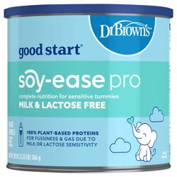 Dr. Brown's Good Start| Dr. Brown's Soy-ease Pro Baby Formula Powder, for Sensitive Tummies, Dairy Free and Lactose Free for Fussiness and Gas, Non-GMO