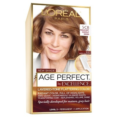 slide 1 of 2, L'Oréal Paris Age Perfect by Excellence - Medium Brown, 1 ct