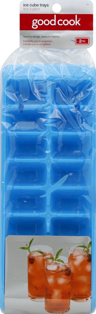 slide 2 of 2, Good Cook Ice Cube Trays 2 ea, 2 ct