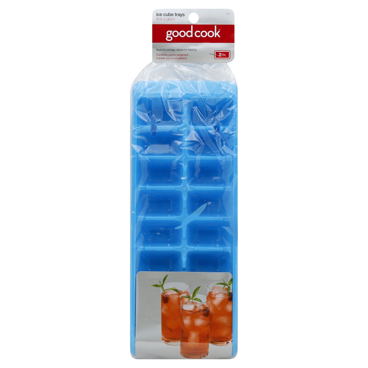 slide 1 of 2, Good Cook Ice Cube Trays 2 ea, 2 ct