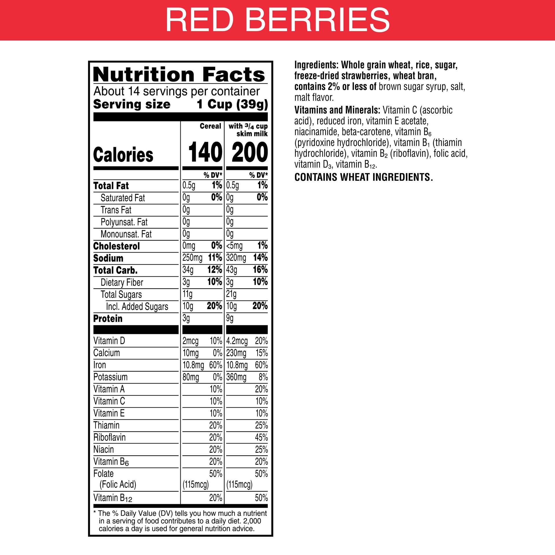slide 2 of 5, Special K Kellogg's Special K Breakfast Cereal Red Berries, Family Breakfast, 19.2 oz, 19.2 oz