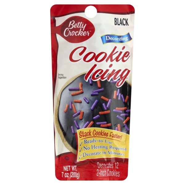 slide 1 of 1, Betty Crocker Black Cookie Icing, 7 oz