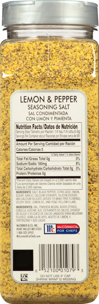 slide 14 of 14, McCormick Culinary Lemon & Pepper Seasoning Salt, 28 oz, 28 oz