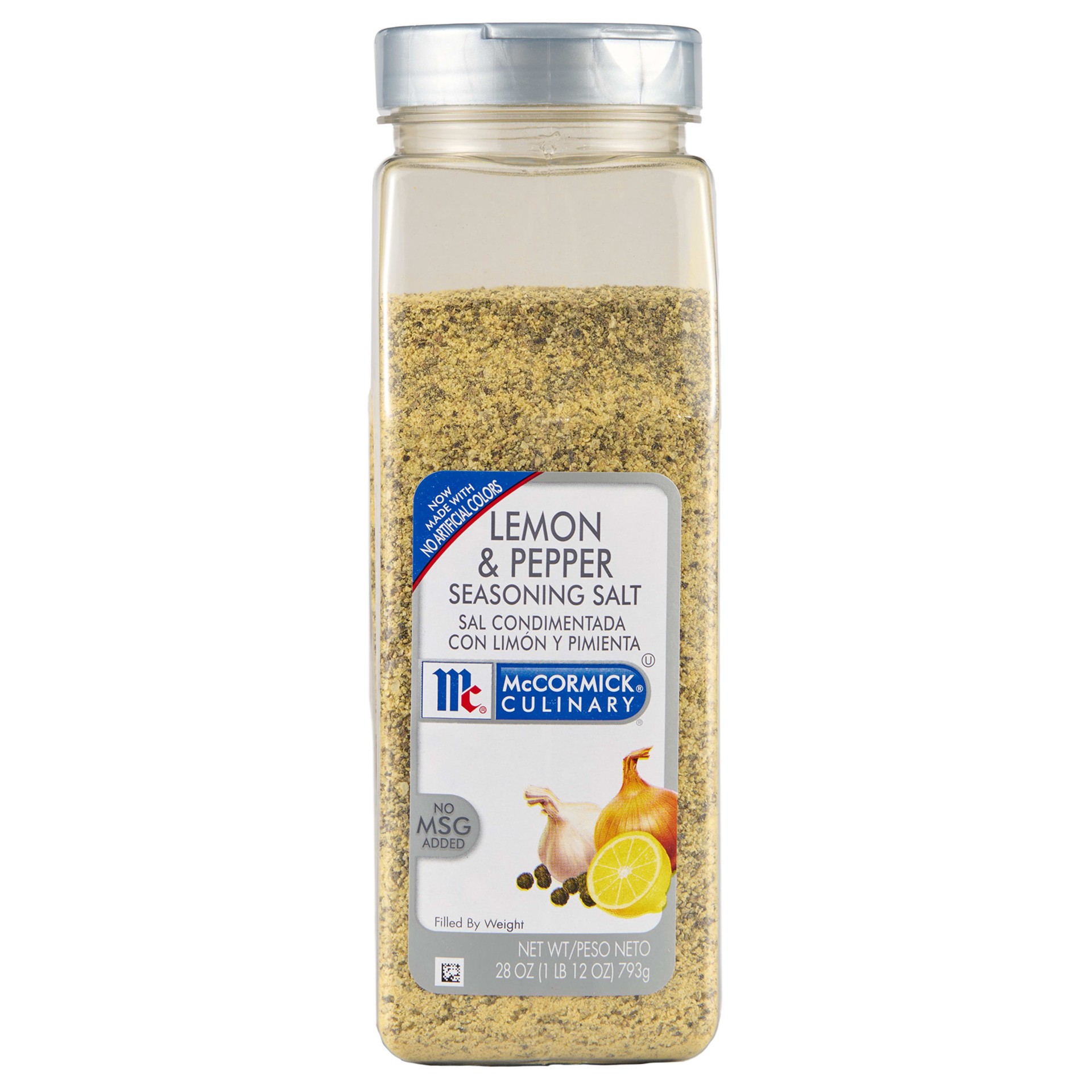 slide 1 of 14, McCormick Culinary Lemon & Pepper Seasoning Salt, 28 oz, 28 oz