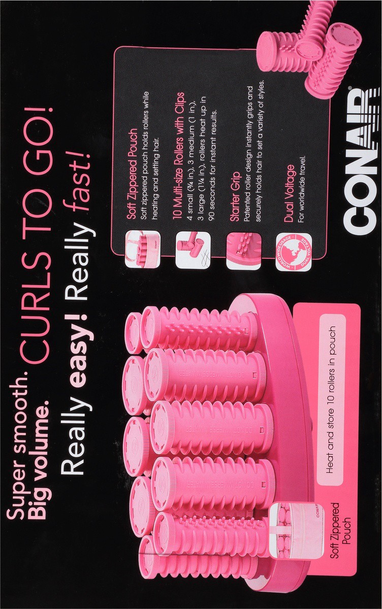 slide 8 of 9, Conair Rollers Curls On The Go Multi Sized Travel Case, 1 ct