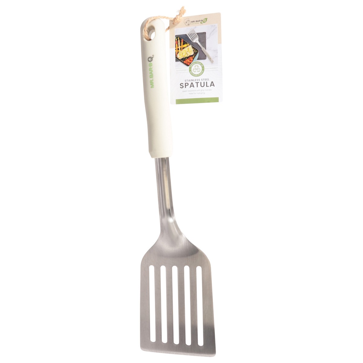 slide 7 of 12, Mr Bar B Q Sustainable Packaging Stainless Steel Spatula 1 Count - Each, 1 ct
