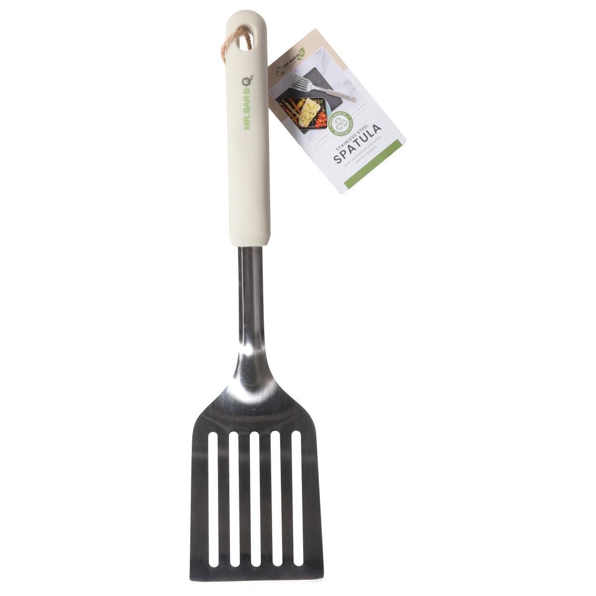 slide 1 of 12, Mr Bar B Q Sustainable Packaging Stainless Steel Spatula 1 Count - Each, 1 ct