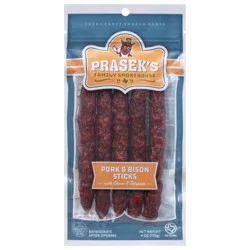 Prasek's Pork & Bison Sticks with Cheese & Jalapeno - 4 oz