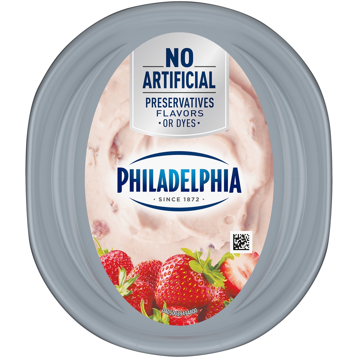 slide 6 of 11, Philadelphia Strawberry Reduced Fat Cream Cheese Spread with 1/3 Less Fat Tub, 7.5 oz