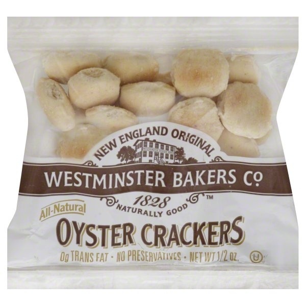 slide 1 of 1, Westminster Cracker Company Inc. Westminster Bakers Co. Oyster Crackers, 0.5 oz