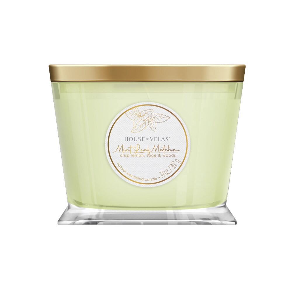 slide 1 of 1, House of Velas Jar Candle - Mint Leaf Matcha, 14 oz