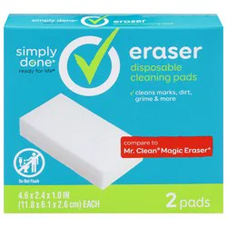 Simply Done Eraser Disposable Cleaning Pads 2 ea
