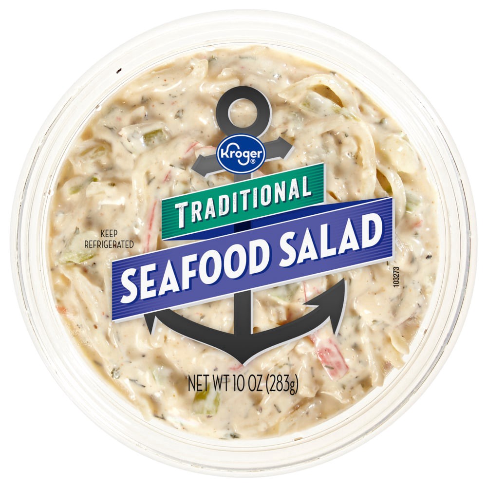 slide 1 of 2, Kroger Traditional Seafood Salad, 10 oz