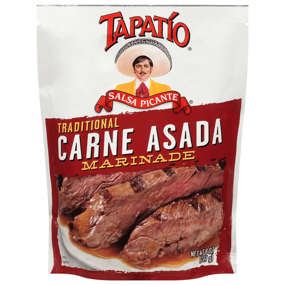 slide 1 of 11, Tapatio Traditional Spicy Carne Asada Marinade, 8 fl oz
