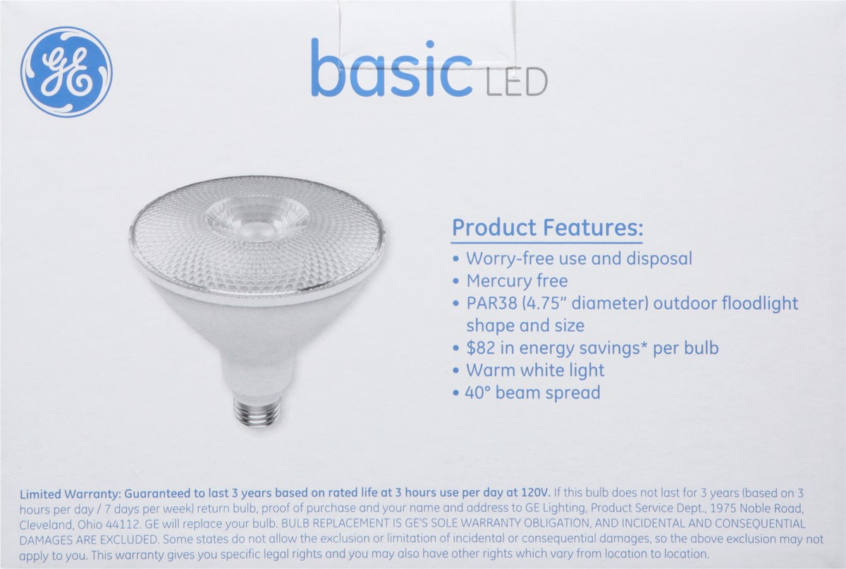 slide 12 of 13, Ge Led Basic Outdoor Floodlight, 2 ct