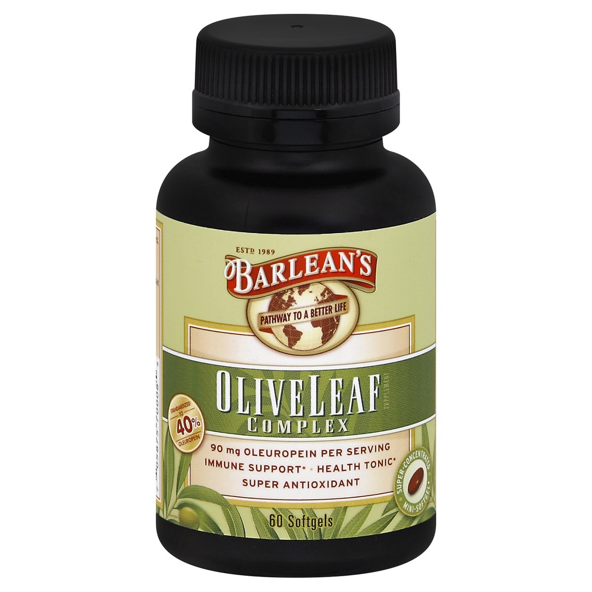 slide 2 of 3, Barlean's Olive Leaf Complex Softgels, 1 ct