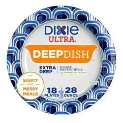 Dixie Ultra Deep Dish Plates 18 ea