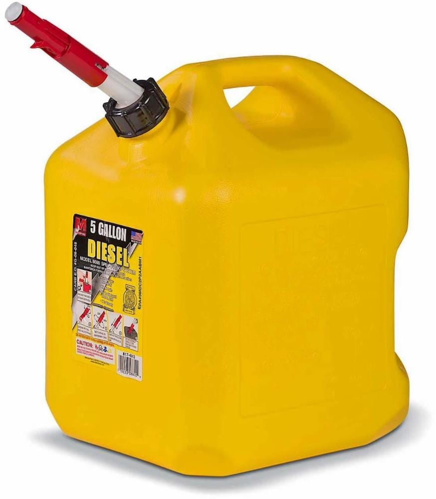 slide 1 of 1, Midwest Can Company 8600 Diesel Can - 5 Gallon - Yellow, 5 gal