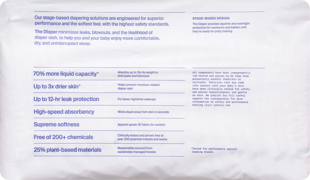 slide 6 of 13, Coterie Size 2 (10-16 lbs) Diapers 31 ea, 31 ct