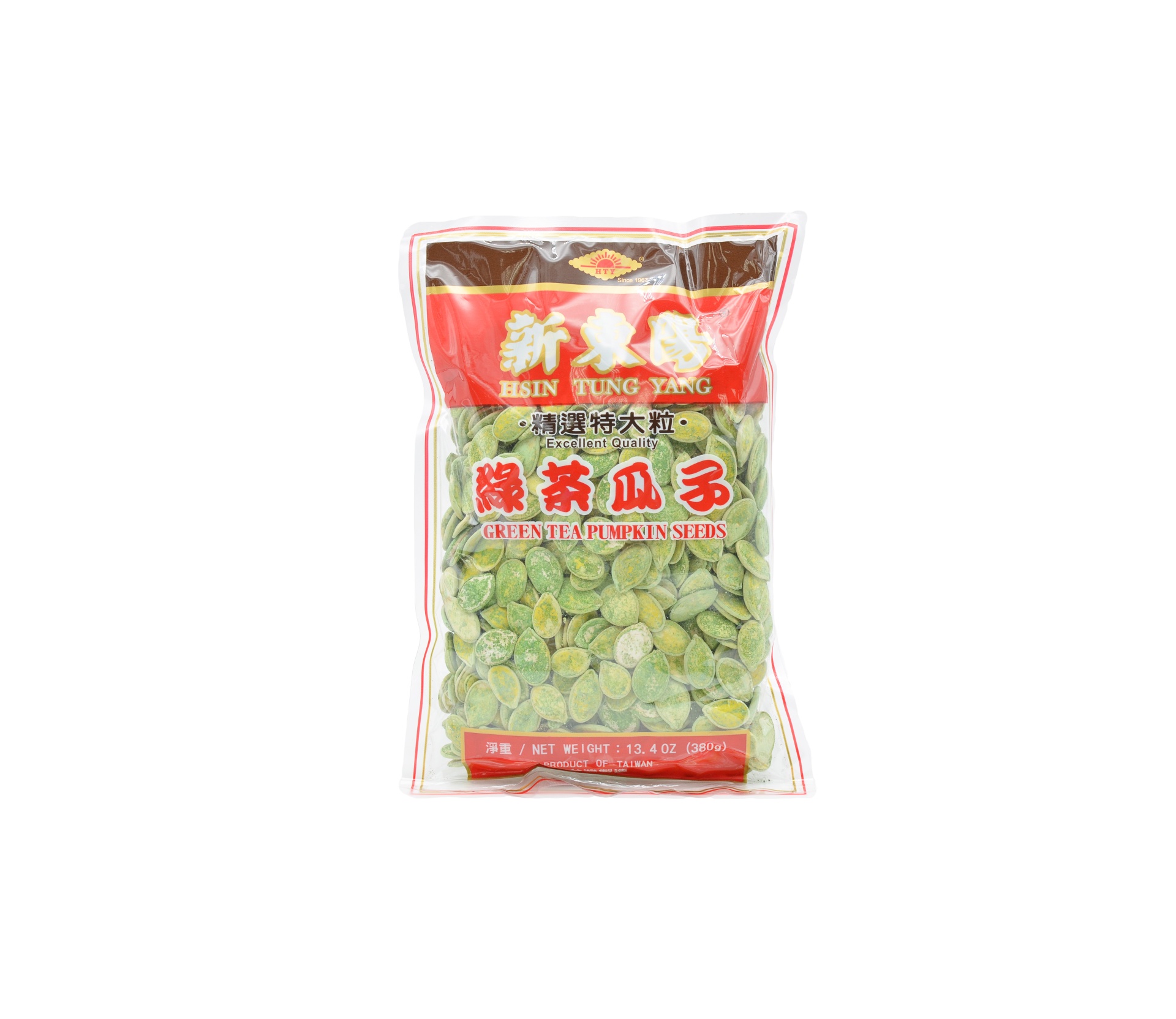 slide 1 of 1, Hsin Tung Yang Green Tea Pumpkin Seeds, 13.4 oz