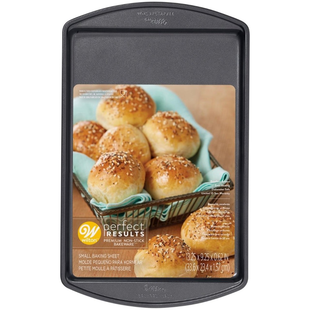 slide 1 of 1, Wilton™ Gold Non-Stick Baking Sheet Small, 13.25 x 9.25 in
