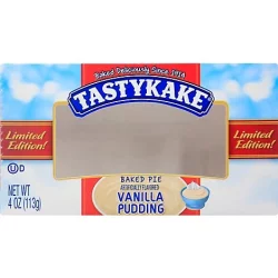 Tastykake Pie, Baked, Vanilla Pudding