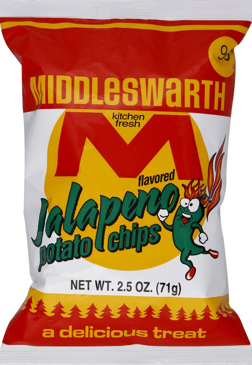 slide 4 of 5, Middleswarth Jalapeno Chips, 2.125 oz