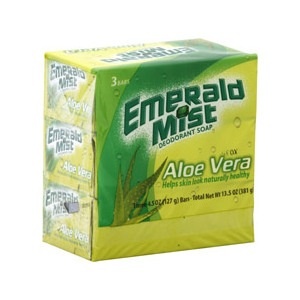 slide 1 of 1, CVS Pharmacy Cvs Emerald Mist Aloe Vera Deodorant Soap 3 Pack, 4 oz