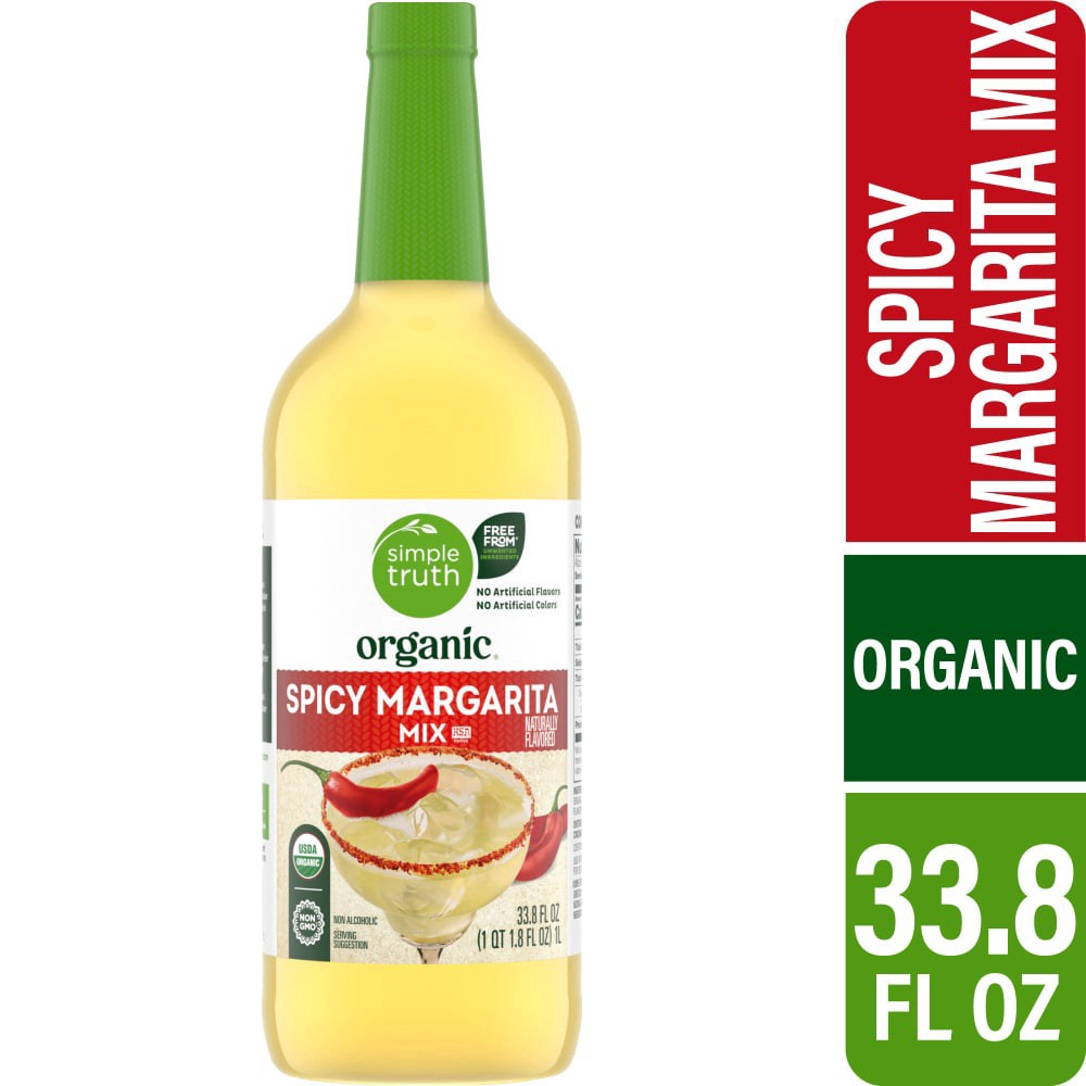 slide 1 of 4, Simple Truth Organic® Spicy Margarita, 1 liter
