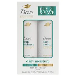 Dove Shampoo and Conditioner Daily Moisture 12 fl oz