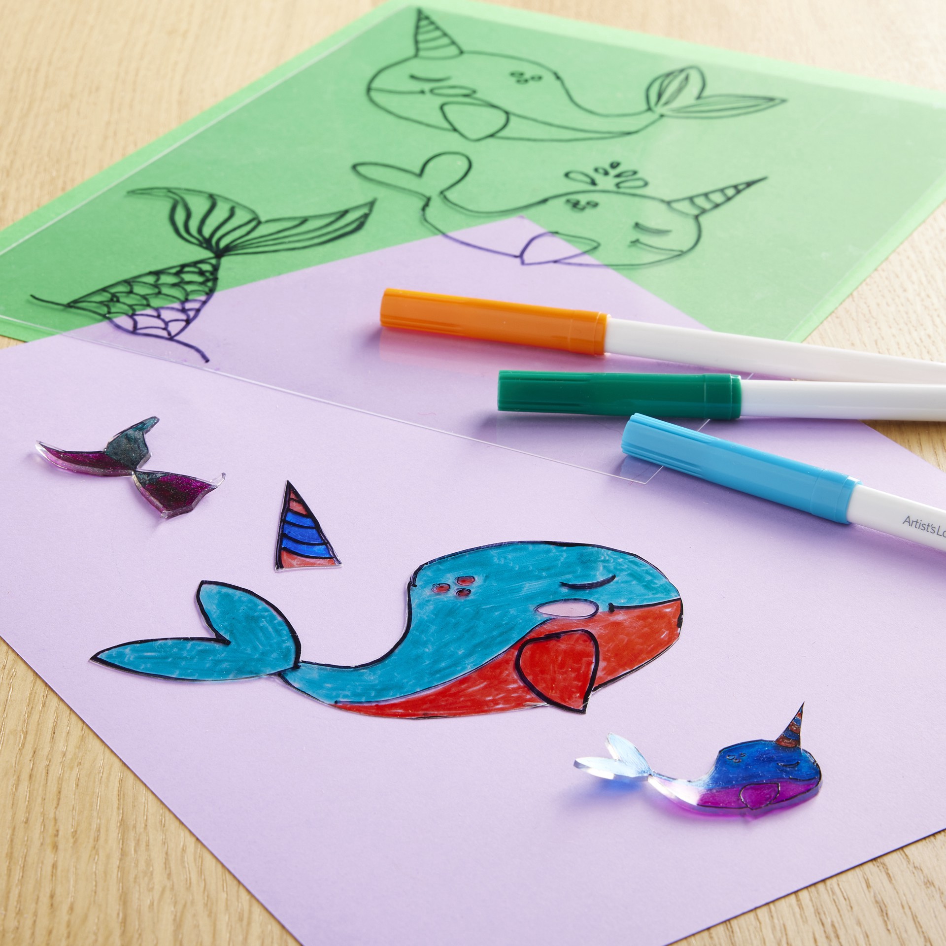 slide 4 of 6, Alex Toys Shrinky Dinks Crystal Clear Creative Pack, 8 in x 10 in