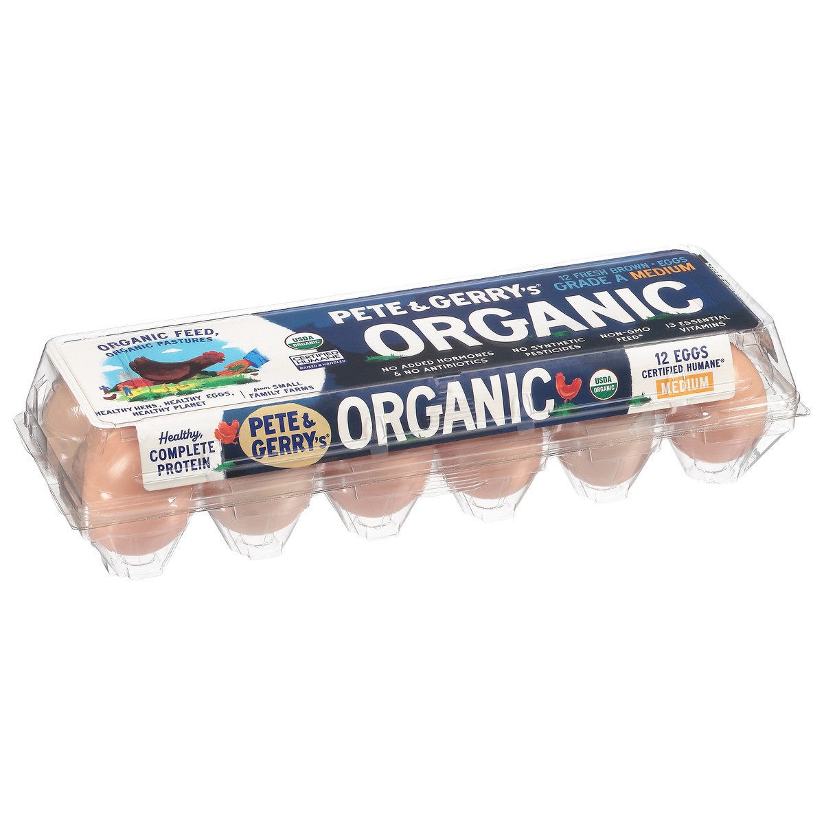 slide 5 of 10, Pete and Gerry's Fresh Brown Organic Medium Eggs Medium 12 ea, 12 ct