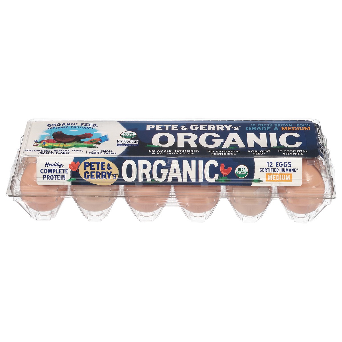 slide 9 of 10, Pete and Gerry's Fresh Brown Organic Medium Eggs Medium 12 ea, 12 ct