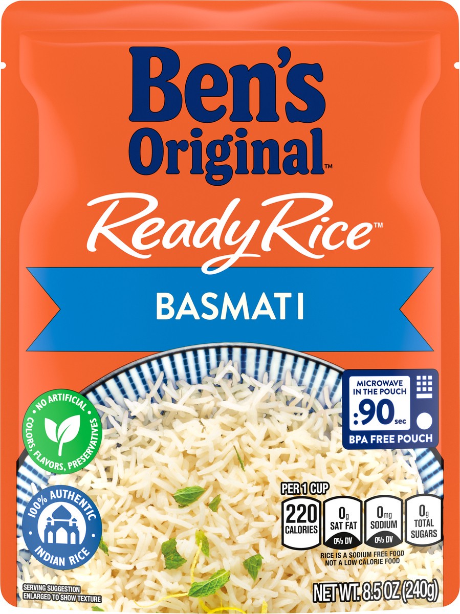 slide 5 of 13, Ben's Original Rice, Basmati, 8.5 oz