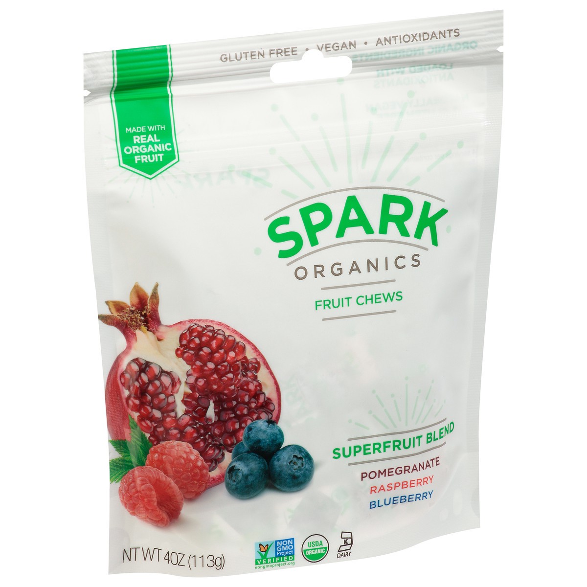 slide 8 of 9, Spark Organics Superfruit Blend Fruit Chews - 4 oz, 4 oz