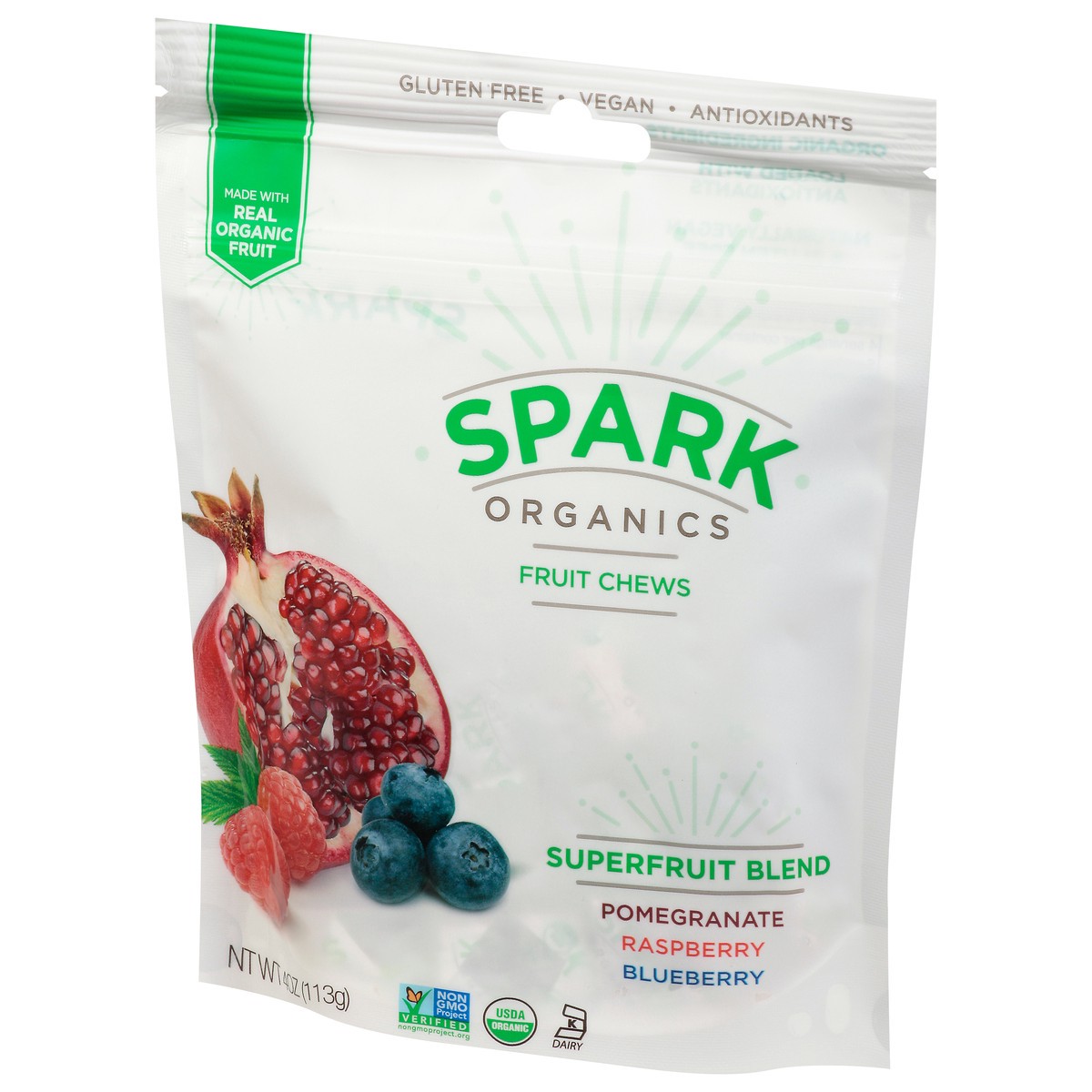 slide 4 of 9, Spark Organics Superfruit Blend Fruit Chews - 4 oz, 4 oz